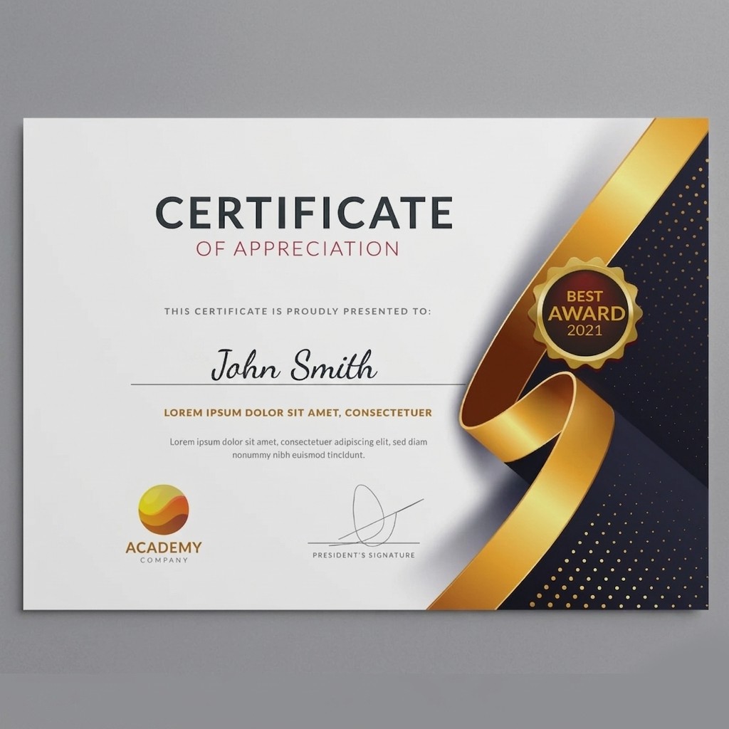 Certificates – Standard Quality